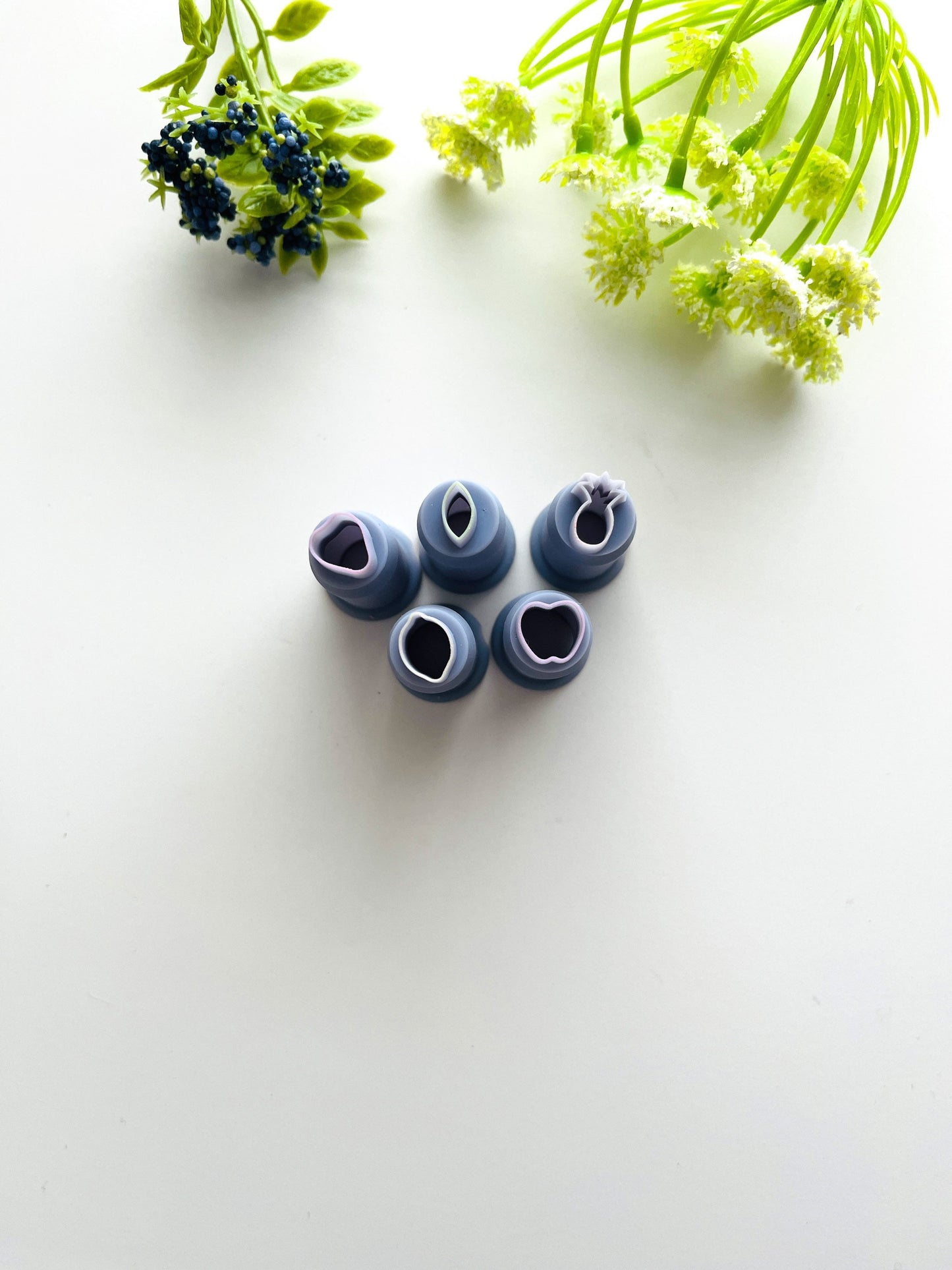 6 Fruity Mini Clay Cutter Bundle