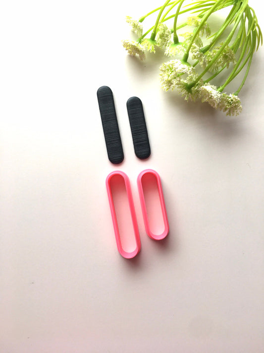 Oval Thin Long Huggies Cutter/ Coupe-fleurs de printemps / Outils en argile polymère / Outils de bijoux /Outils d’argile /Coupeurs floraux / Botanique