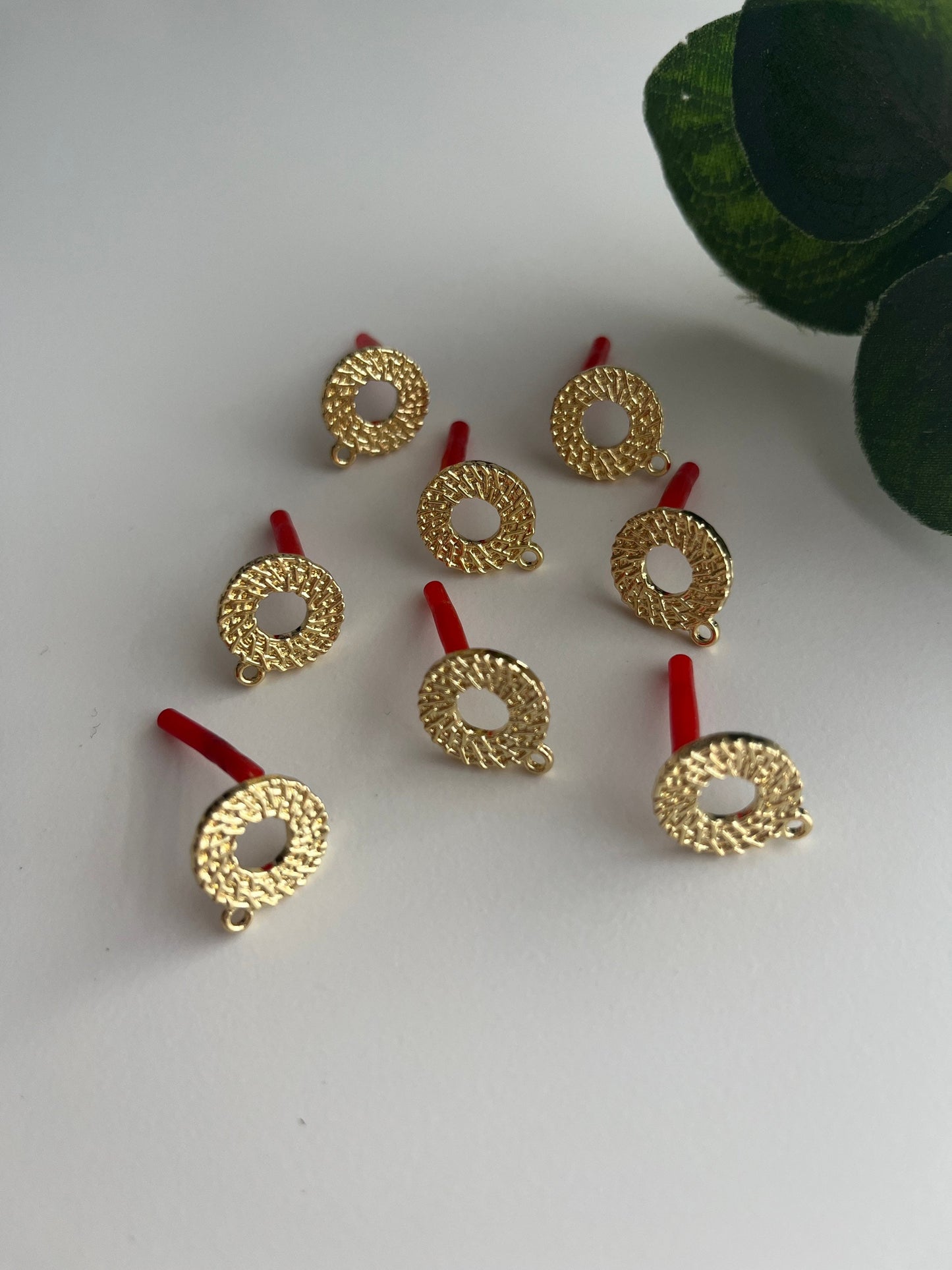 Woven Circle Earring Stud