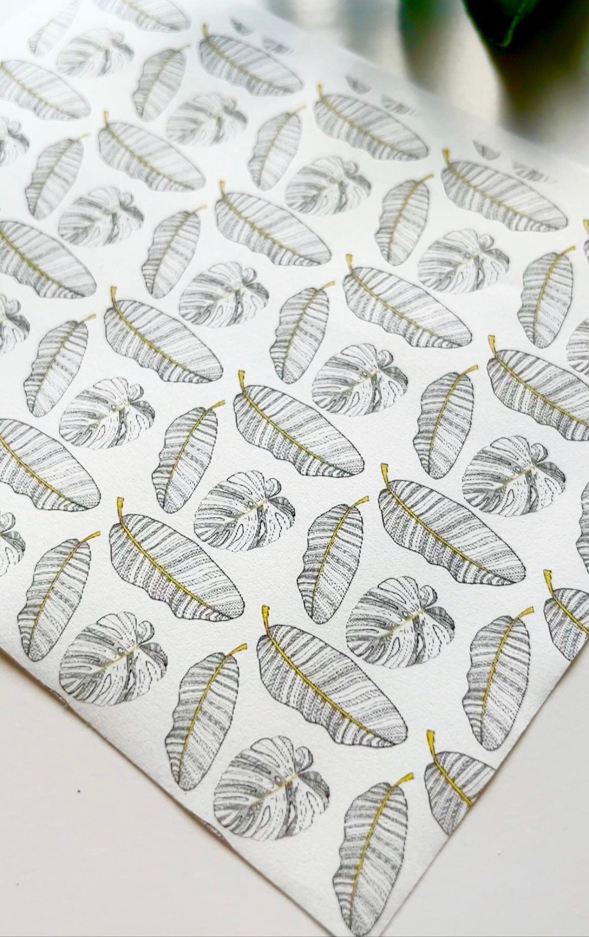 Banana Leaf Image Transfer Paper