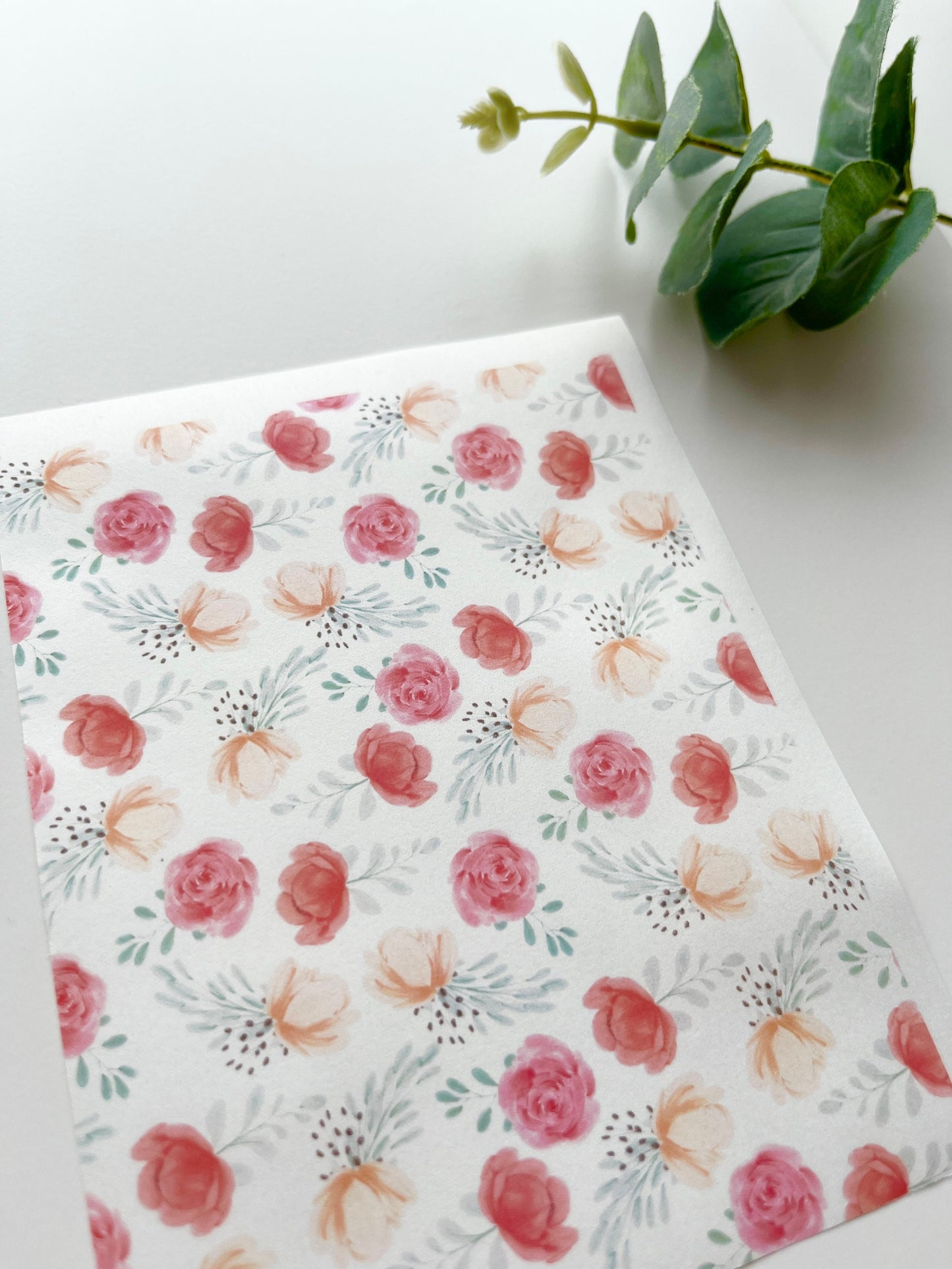 Rose Garden Image Transfer Paper