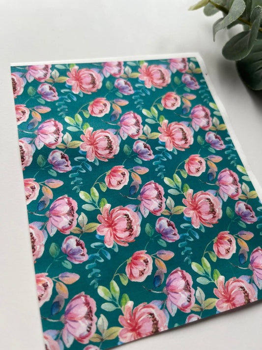 Pink Peony Image Transfer Paper