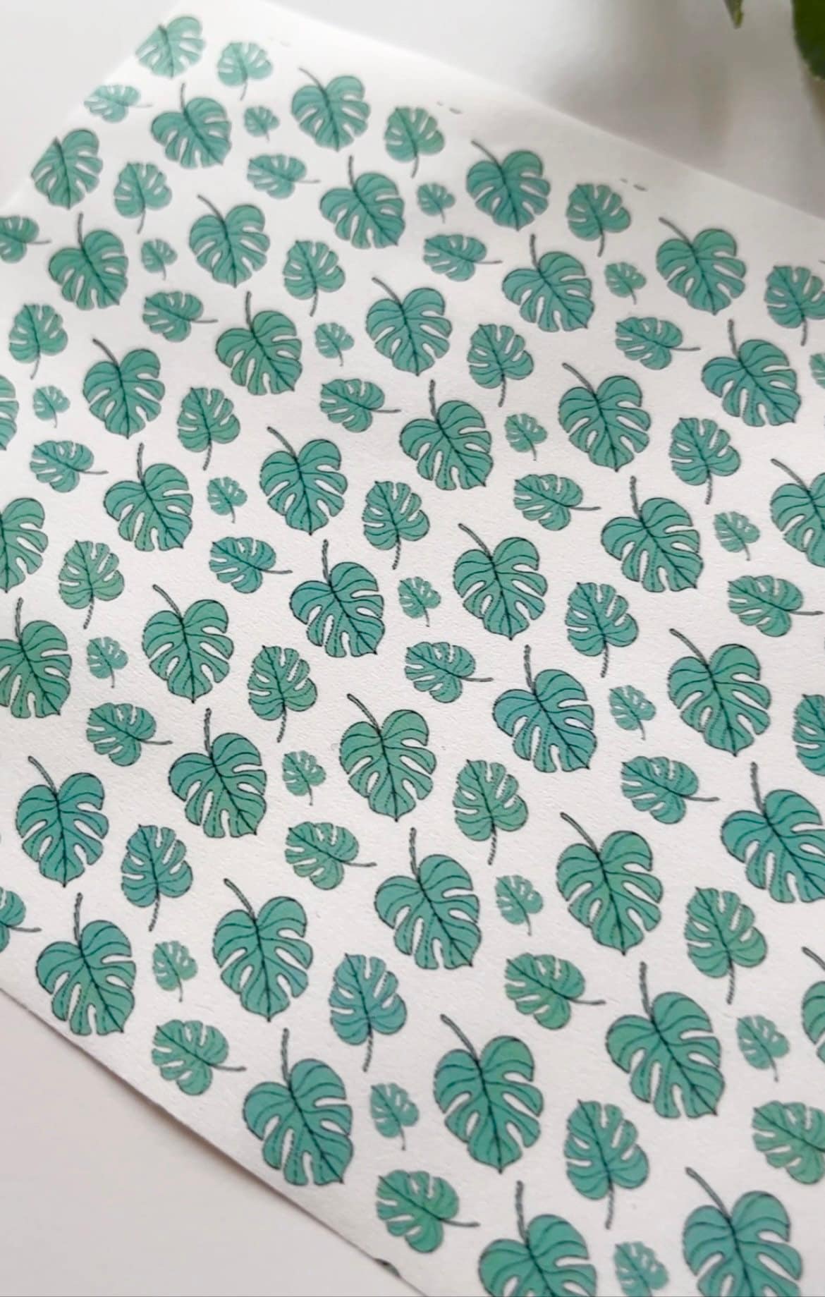 Monstera Leaf Image Transfer Paper