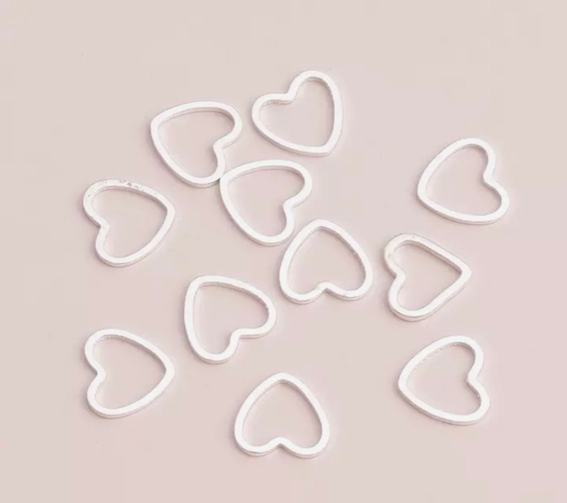 Heart Charms #2 Silver