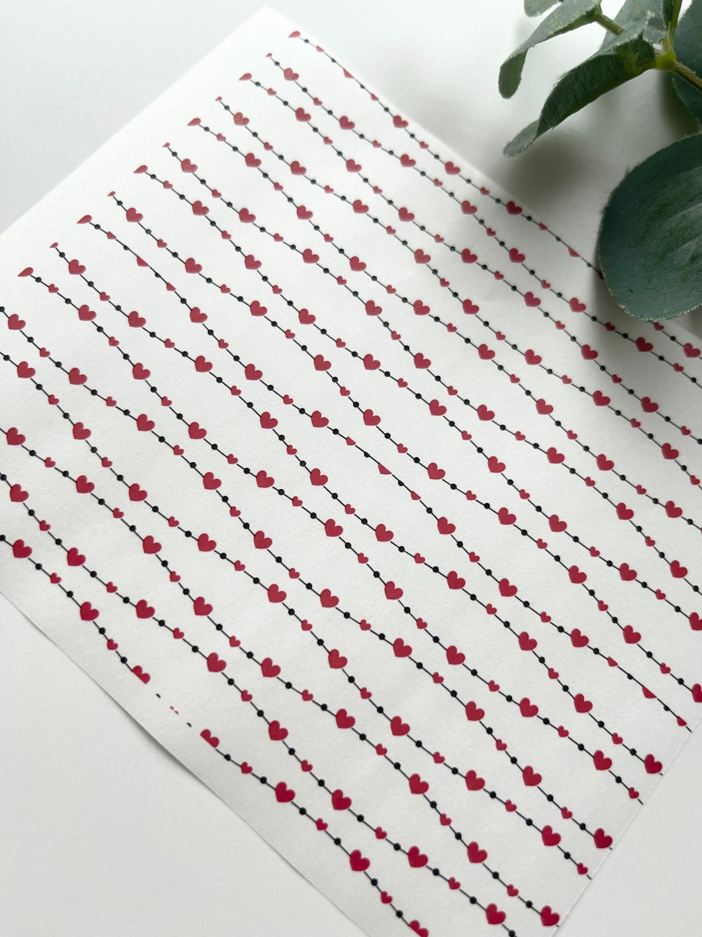Heart String Transfer Paper