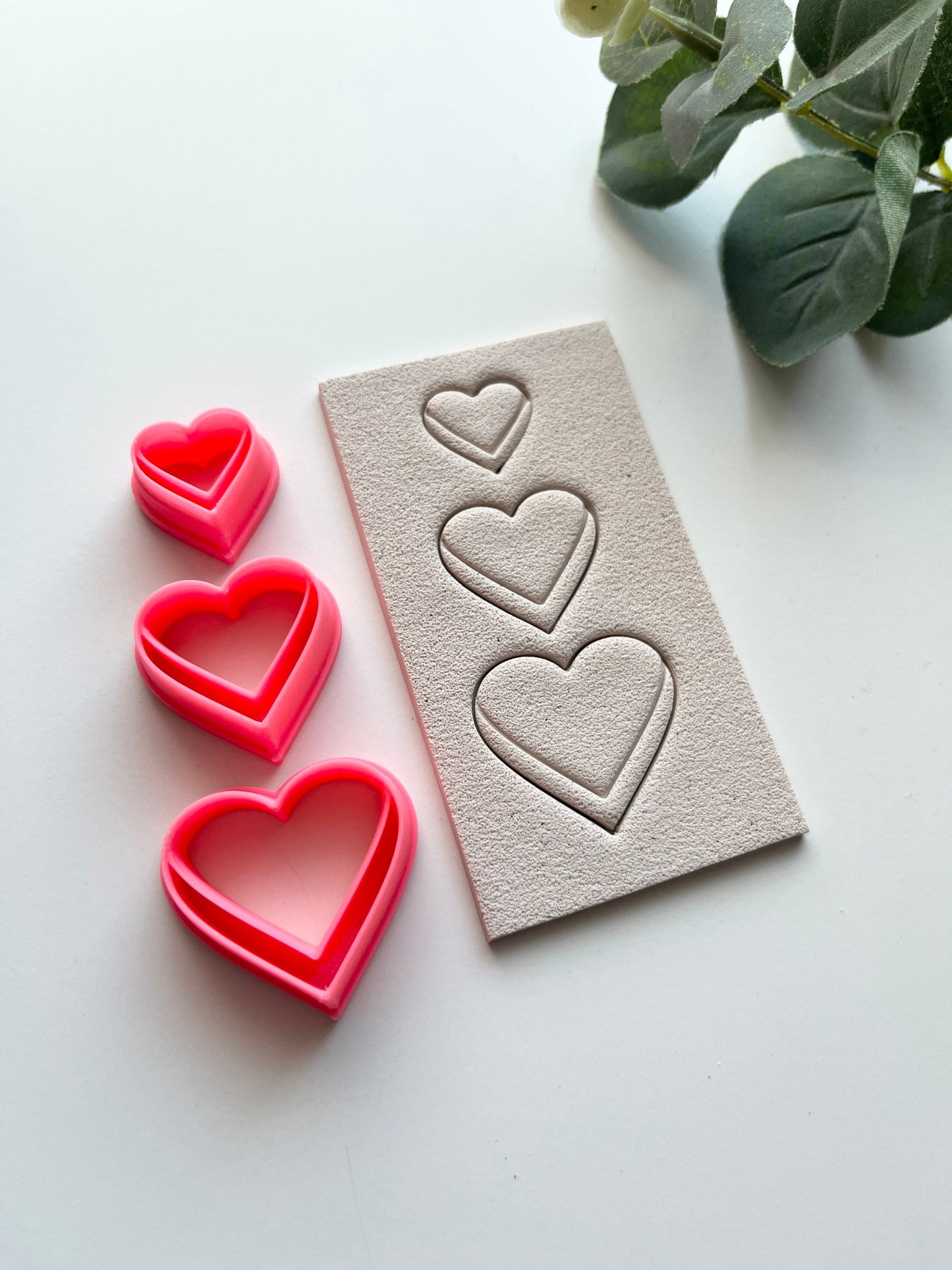 Embossed Hearts