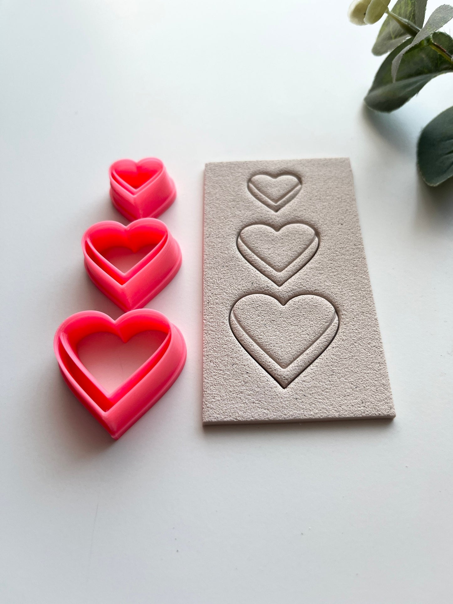Embossed Hearts
