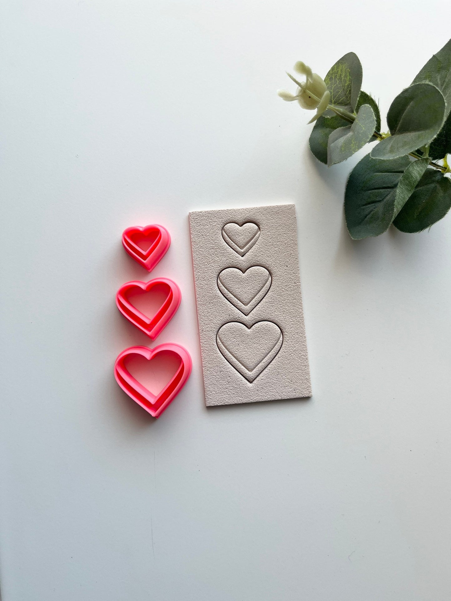Embossed Hearts