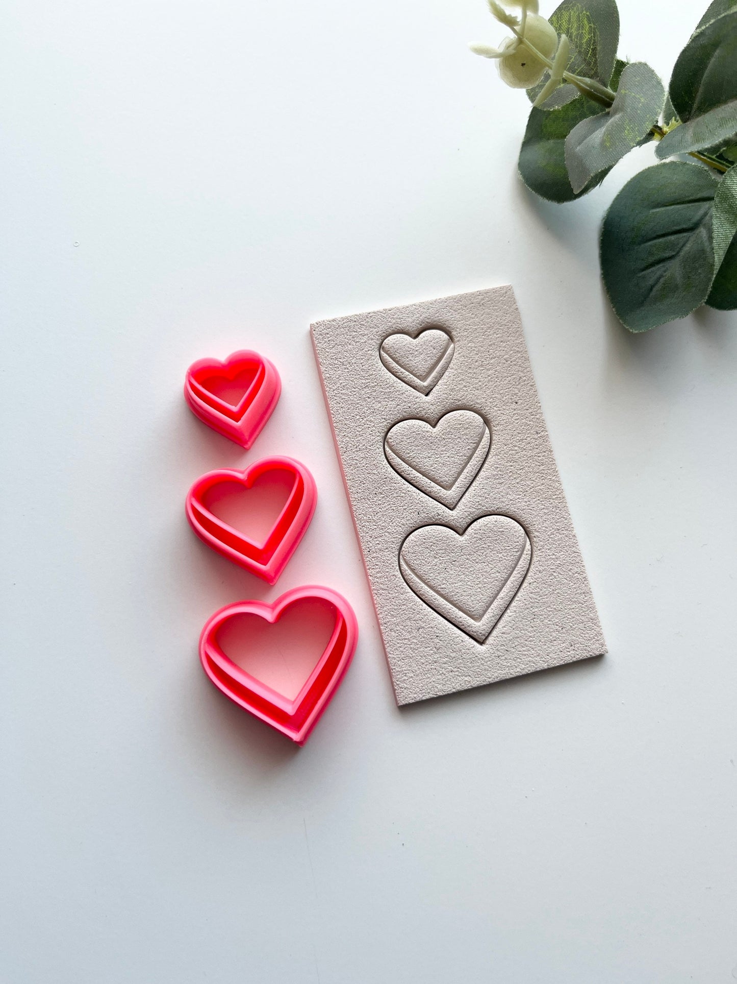 Embossed Hearts