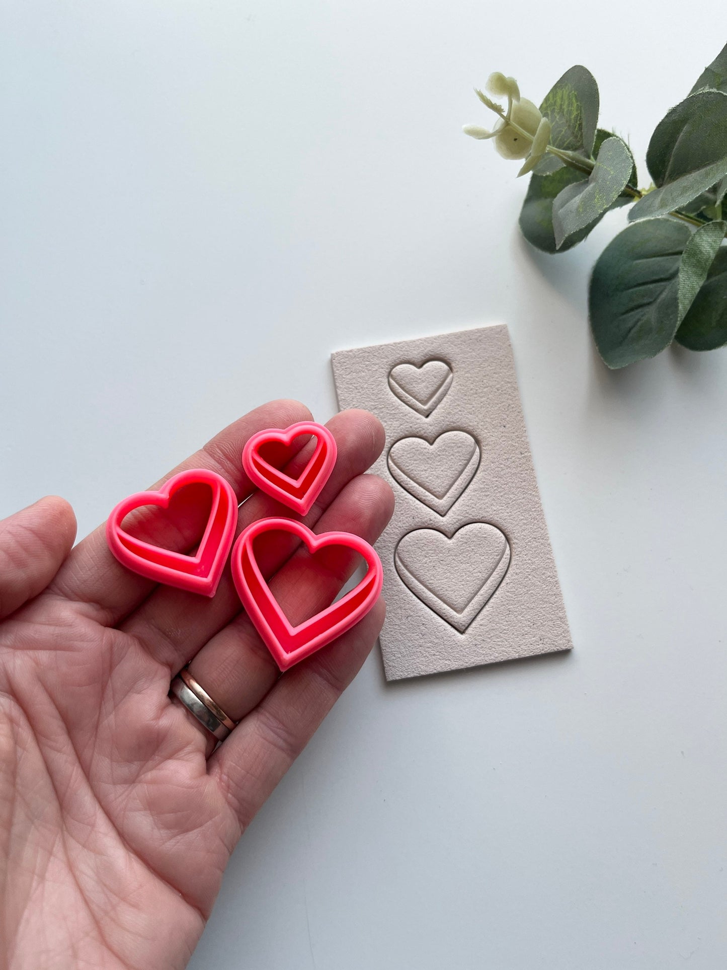Embossed Hearts