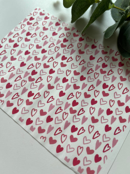 Organic Hearts Image Transfer Paper