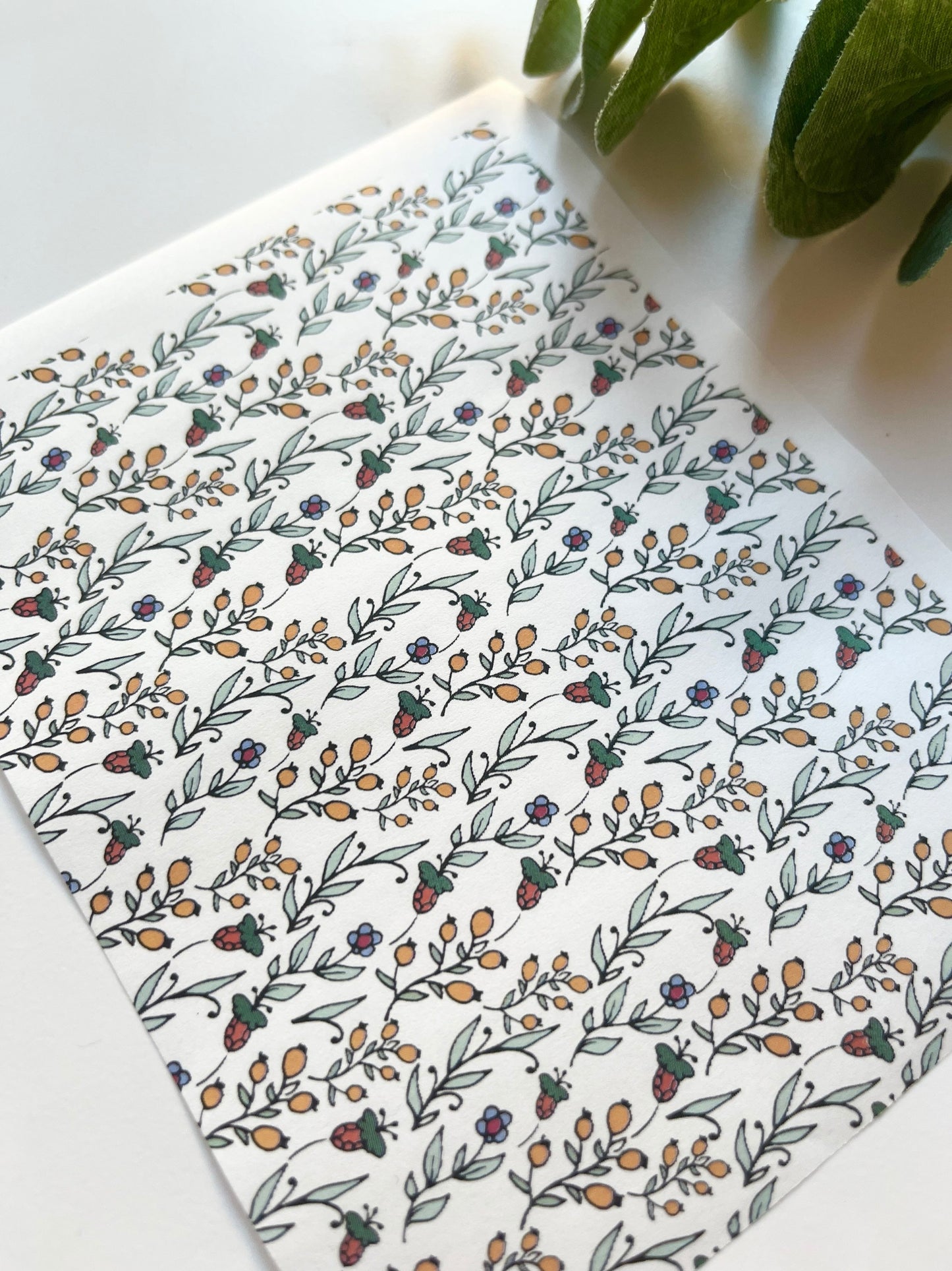 Spring Rose Hip Image Transfer Paper