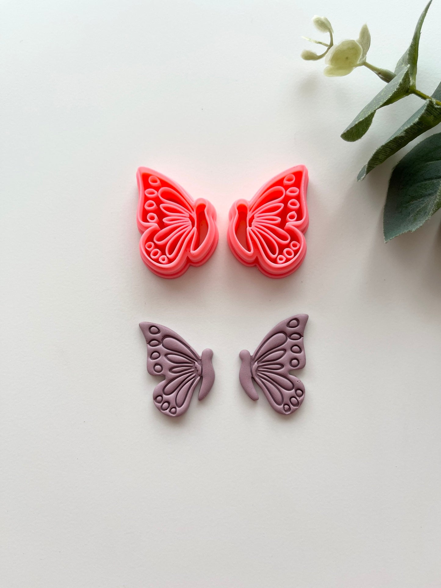 Half Butterfly Embossed