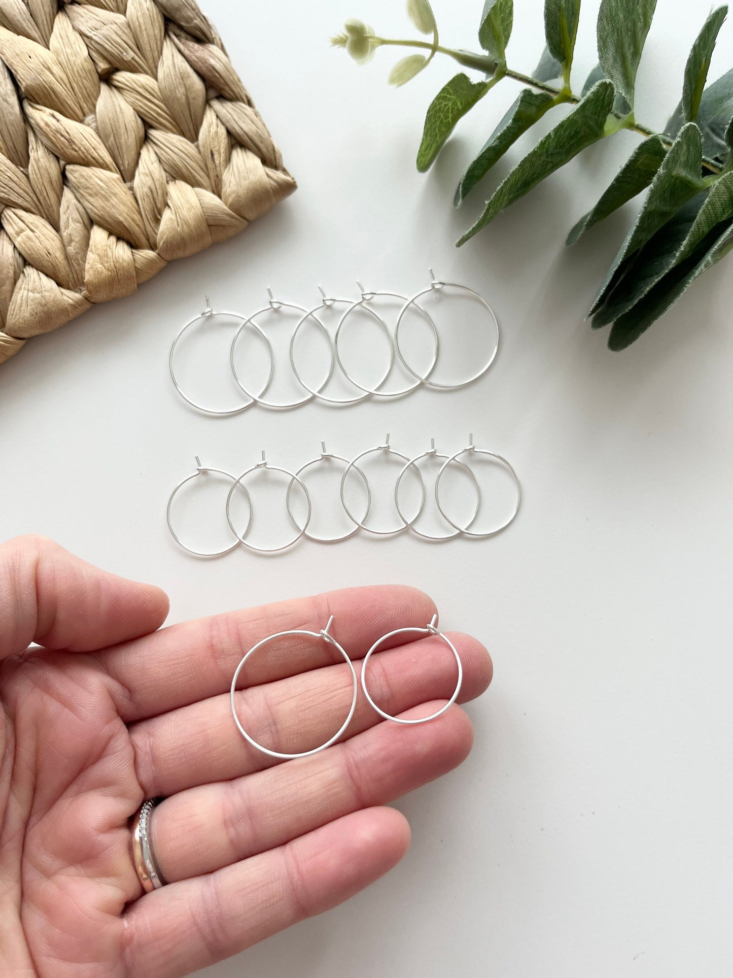 Silver Earring Hoops