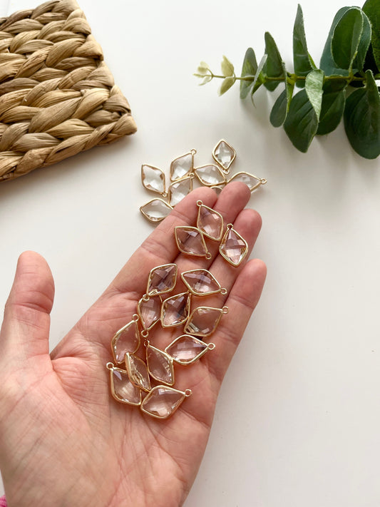 Organic Rhombus Charms