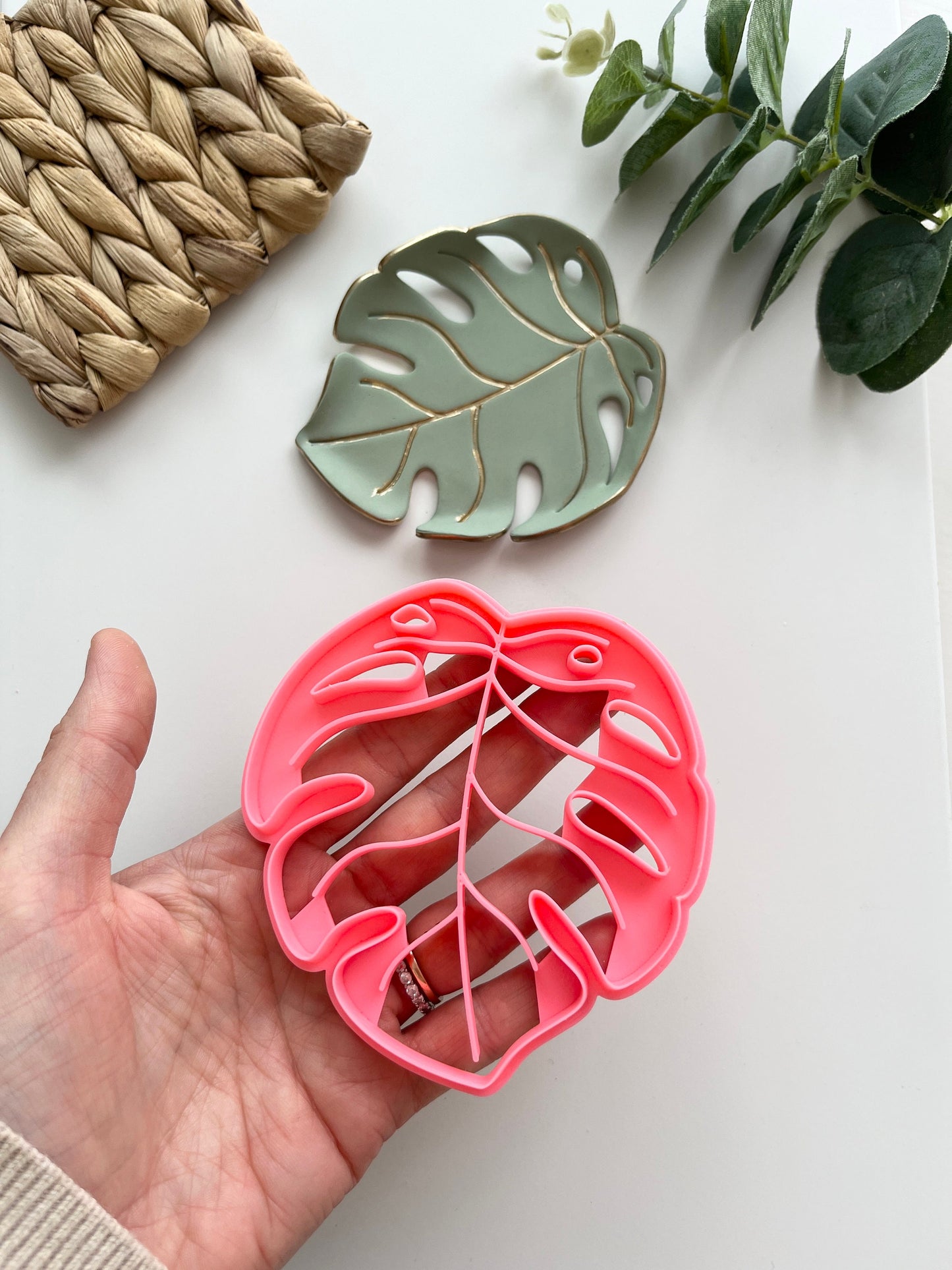 Plat à bijoux Monstera