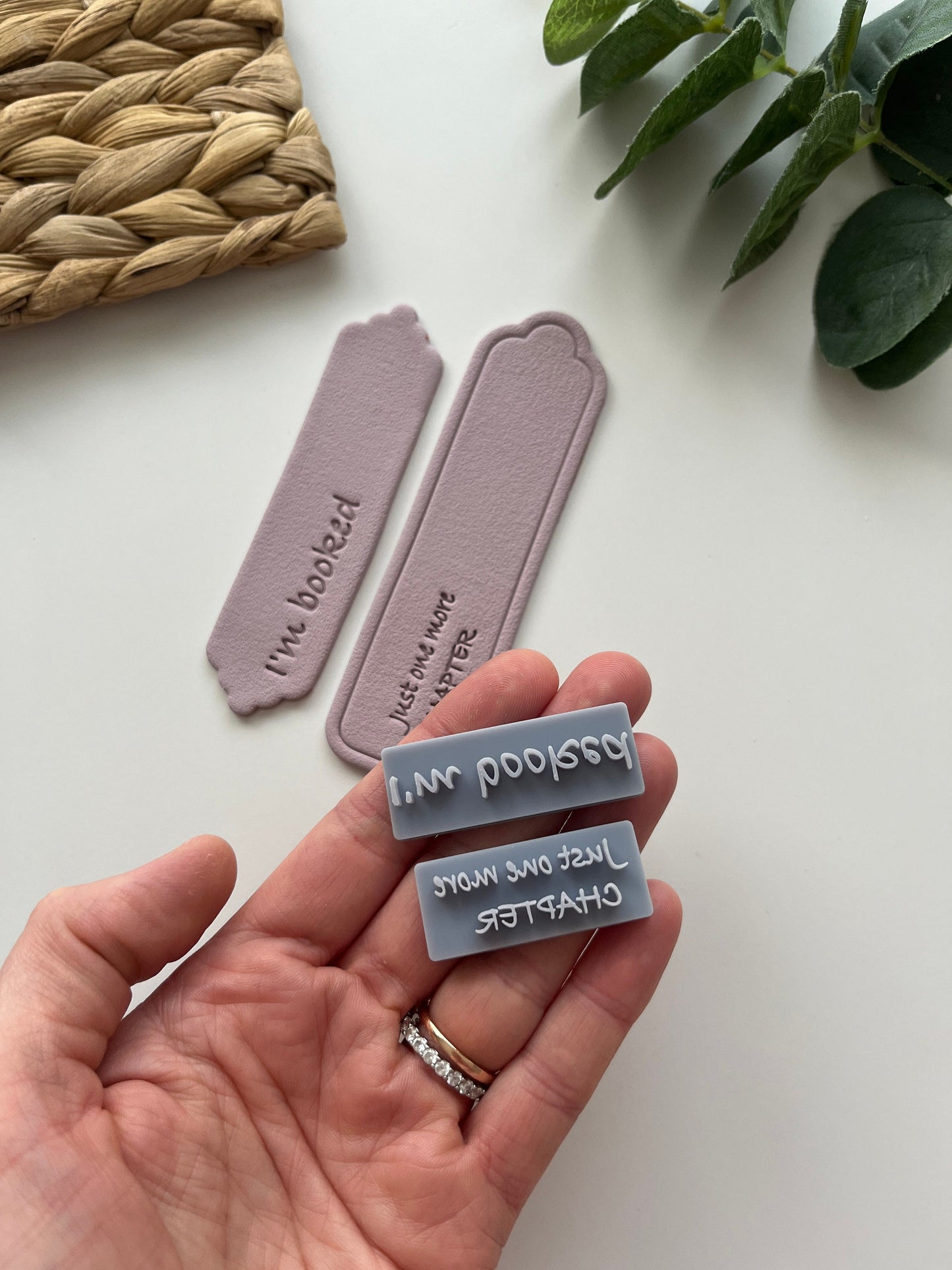 Bookmark Text Stamps