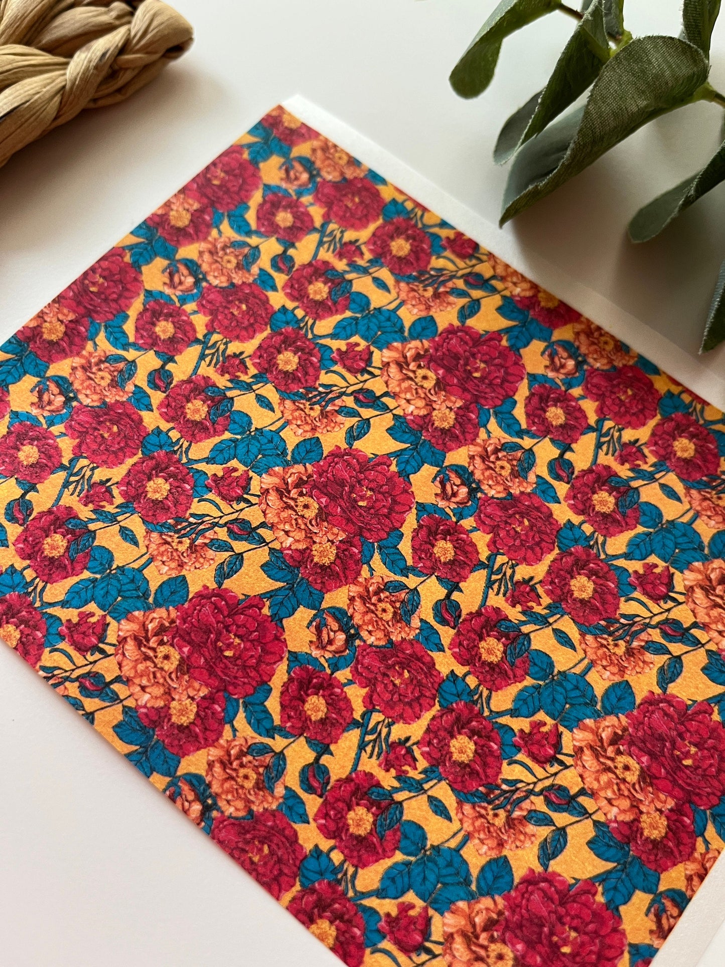Autumn Roses Image Transfer Paper