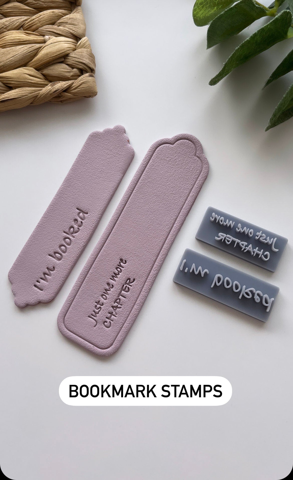 Bookmark Text Stamps