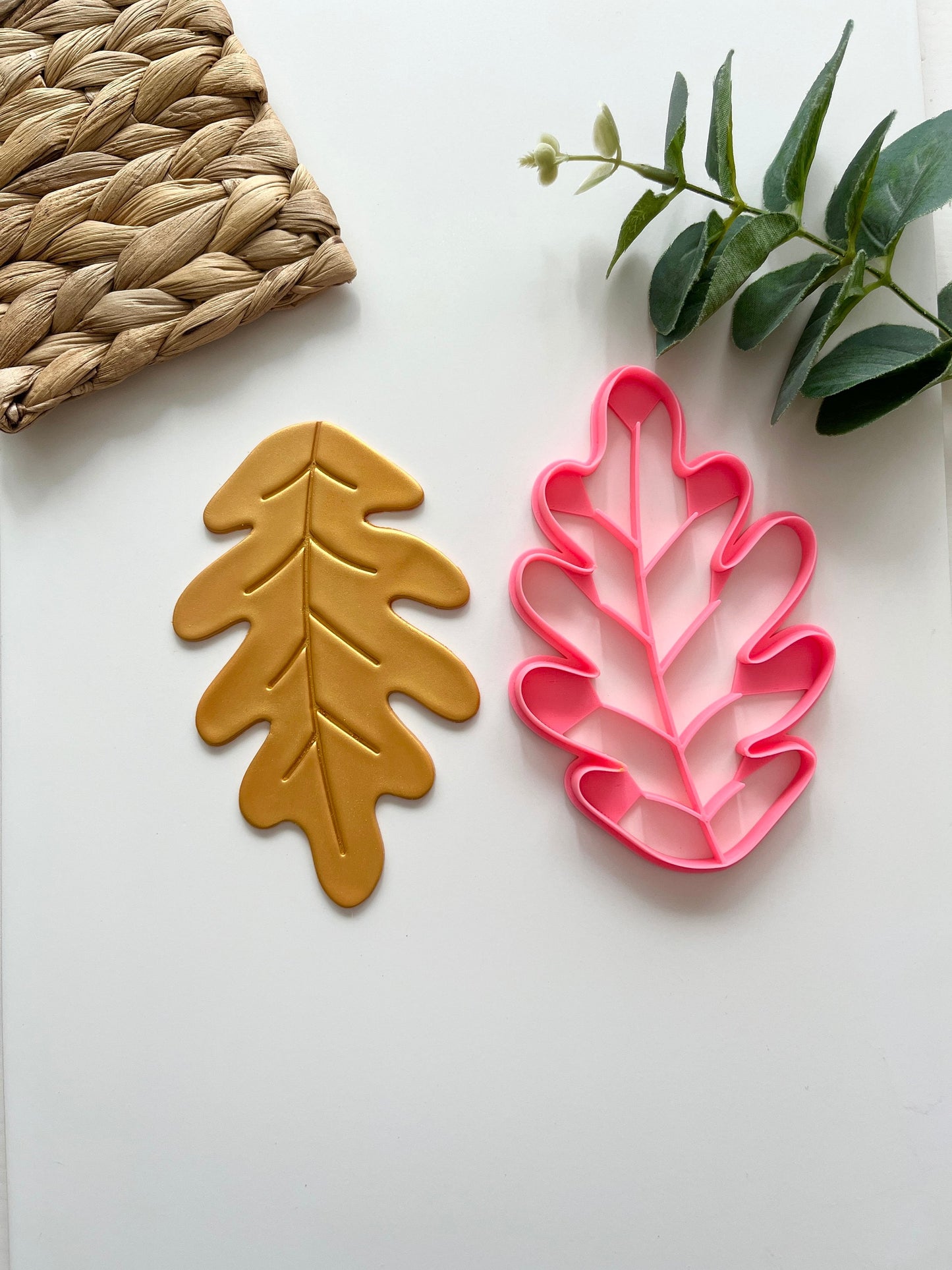 Plat à bijoux en feuille de chêne