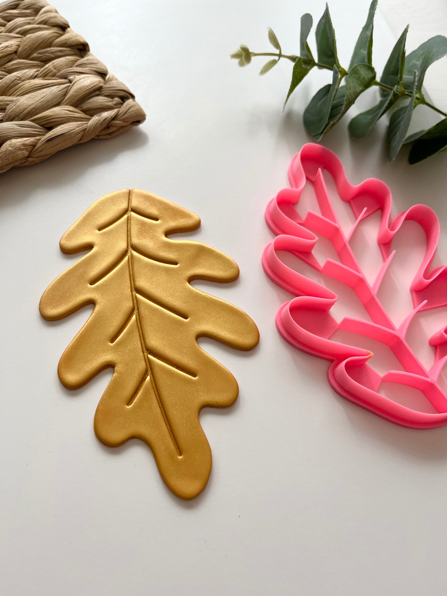 Plat à bijoux en feuille de chêne