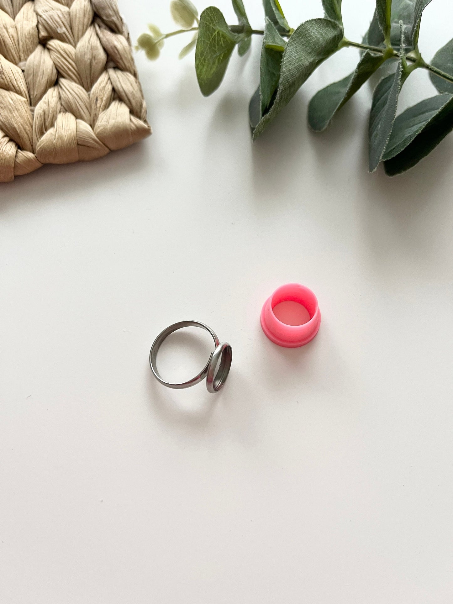 Circle Ring Base 12 mm Siver and Cutter