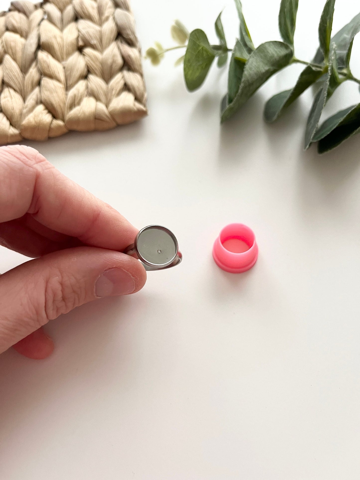 Circle Ring Base 12 mm Siver and Cutter