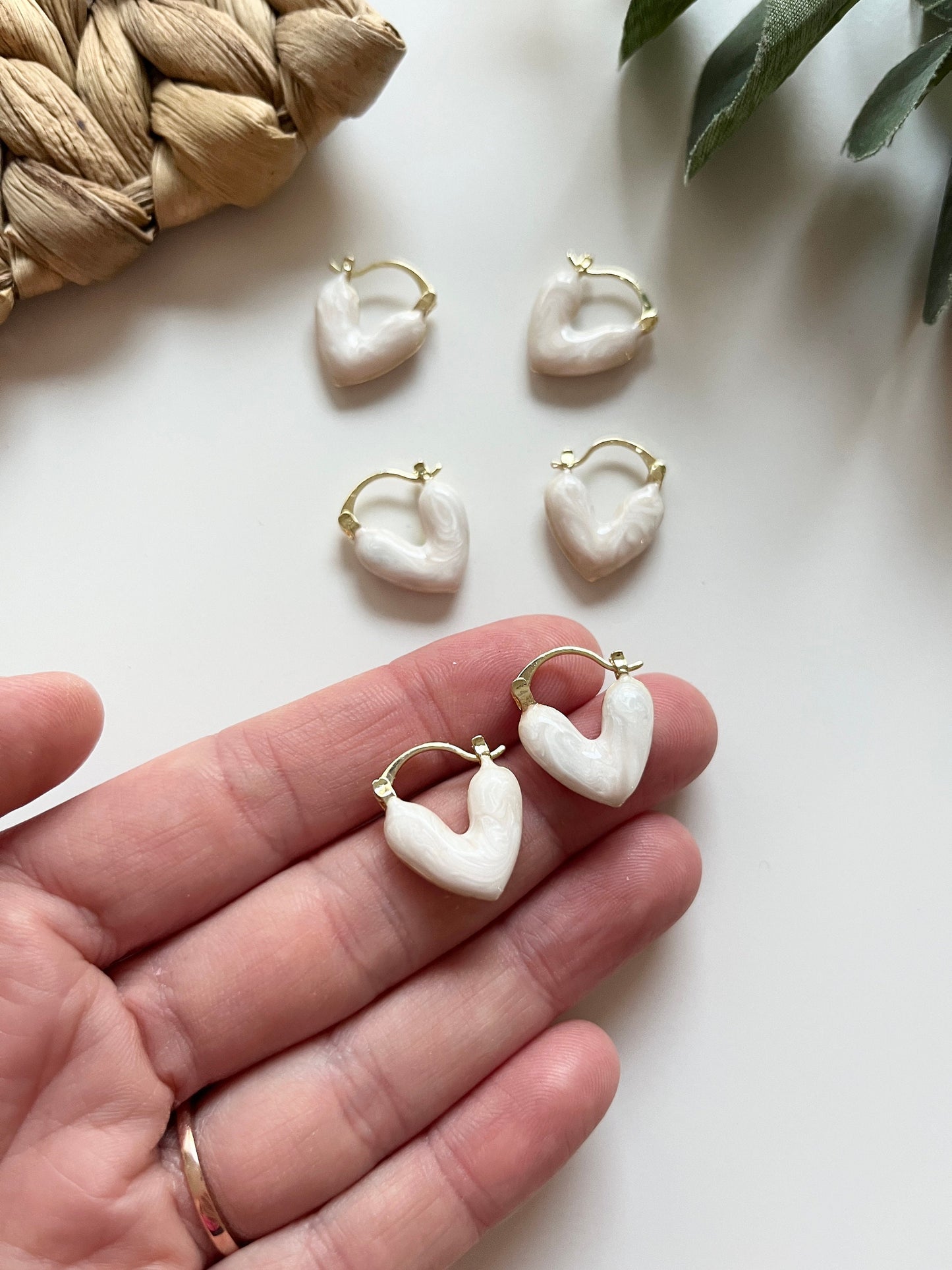 Heart Hoop Earrings