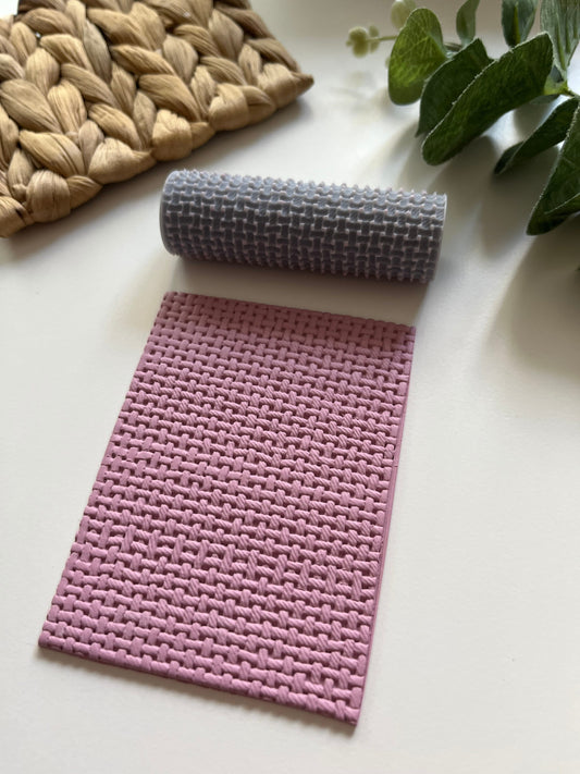 Mini rouleau à texture tissée