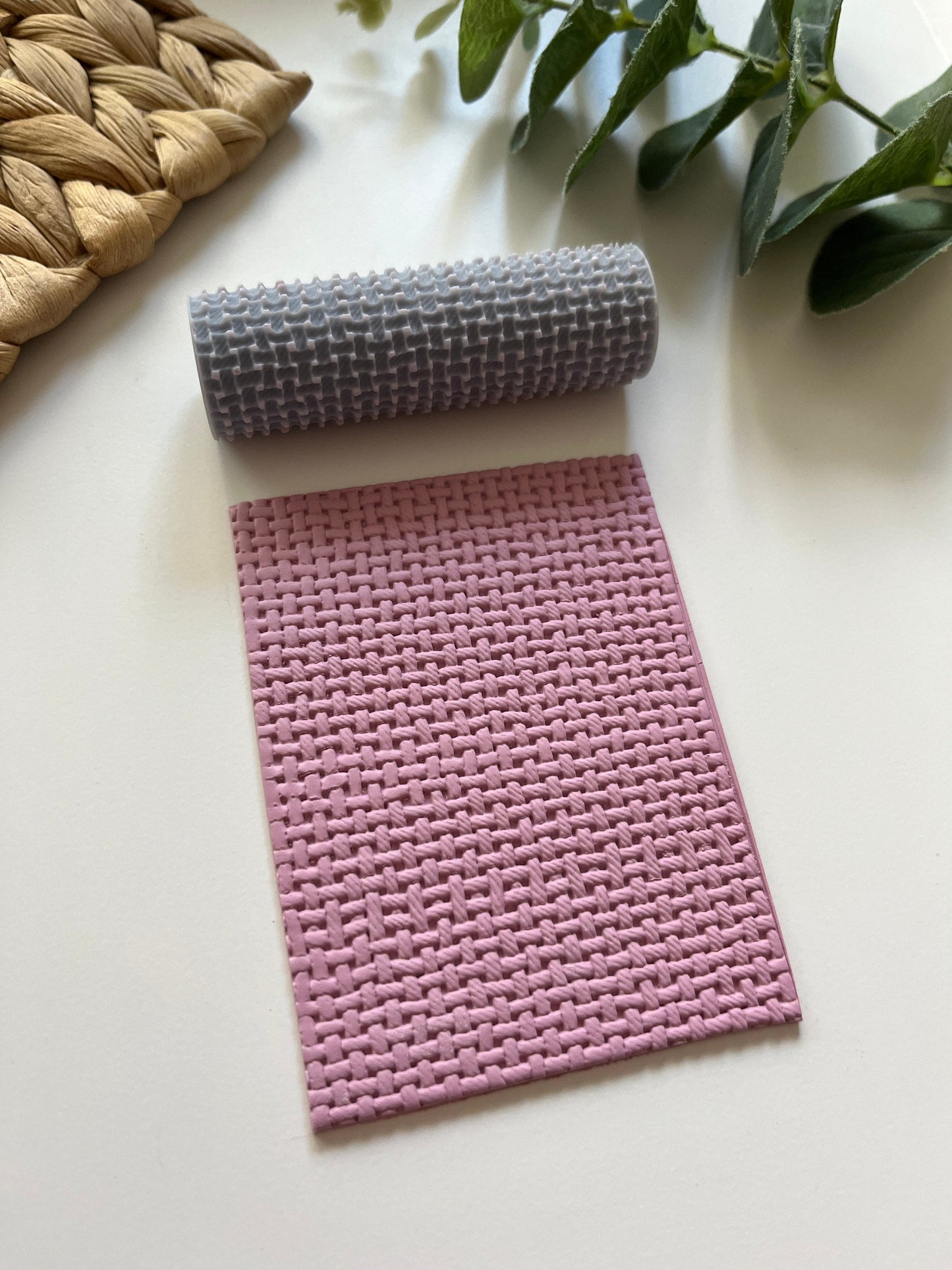Mini rouleau à texture tissée
