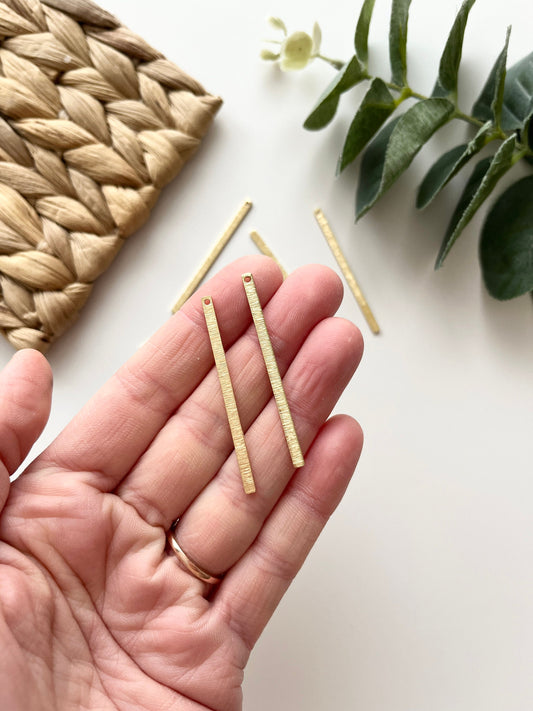 Textured Brass Charms