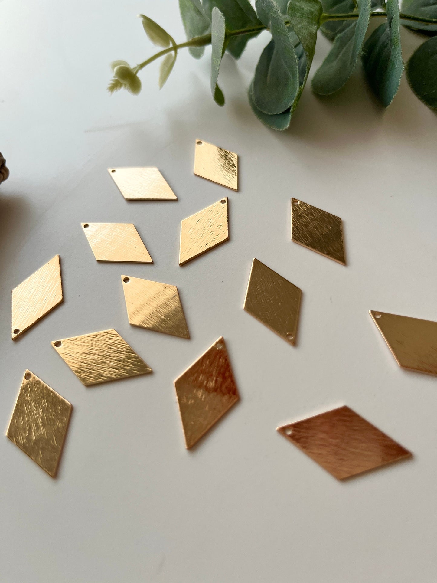 Rhombus Textured Charms