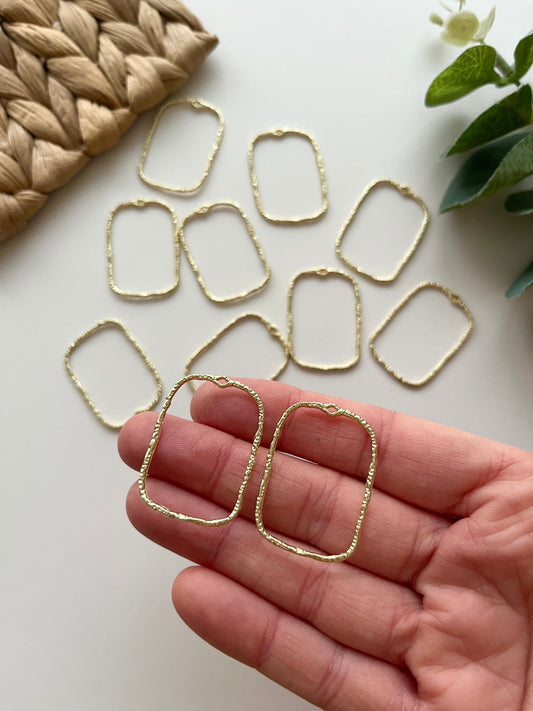Organic Rectangle Charms