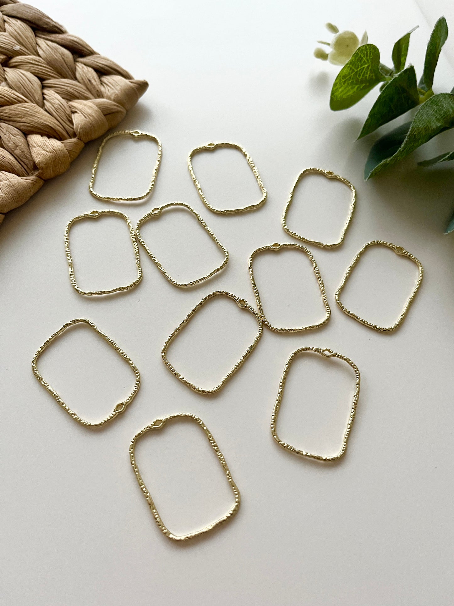 Organic Rectangle Charms